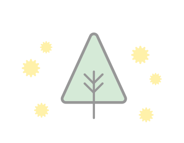 花粉がつきにくい